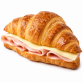 Croissant de jamón y queso