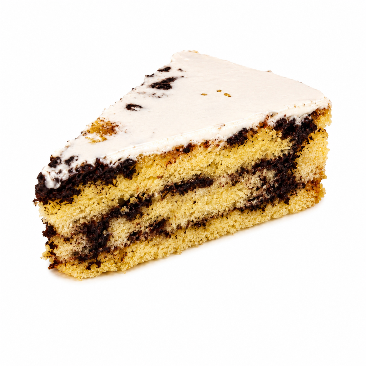 Pastel de vainilla y chocolate